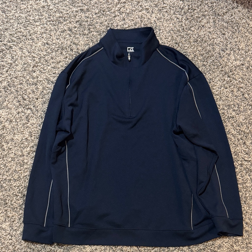Cutter & Buck Dark Blue Quarter-Zip Pullover